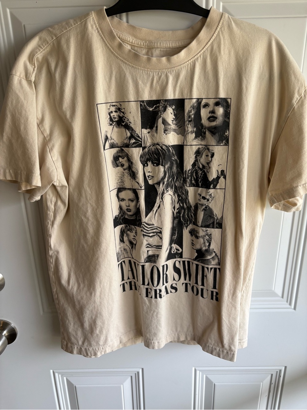 Taylor Swift Cream The Eras Tour Collage Graphic Tee